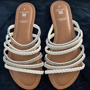 White sandals
